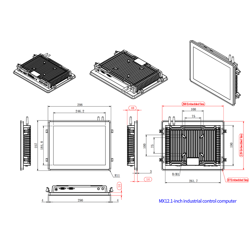 10.1-21.5 Inch Industrial Control All-In-One Computer