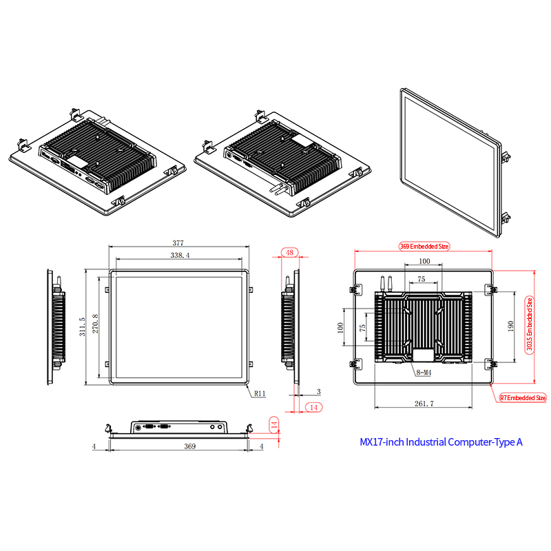 10.1-21.5 Inch Industrial Control All-In-One Computer